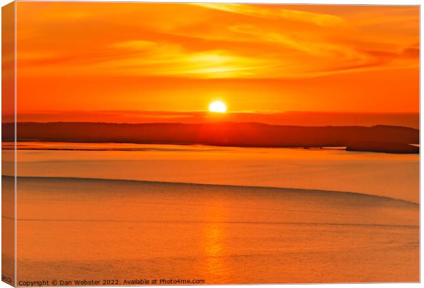 Beautiful Sunset at The Great Orme, Llandudno, Wales  Canvas Print by Dan Webster