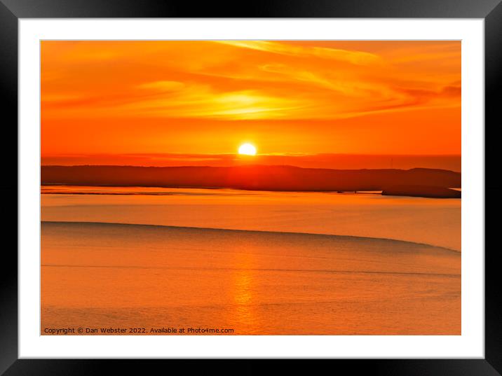 Beautiful Sunset at The Great Orme, Llandudno, Wales  Framed Mounted Print by Dan Webster