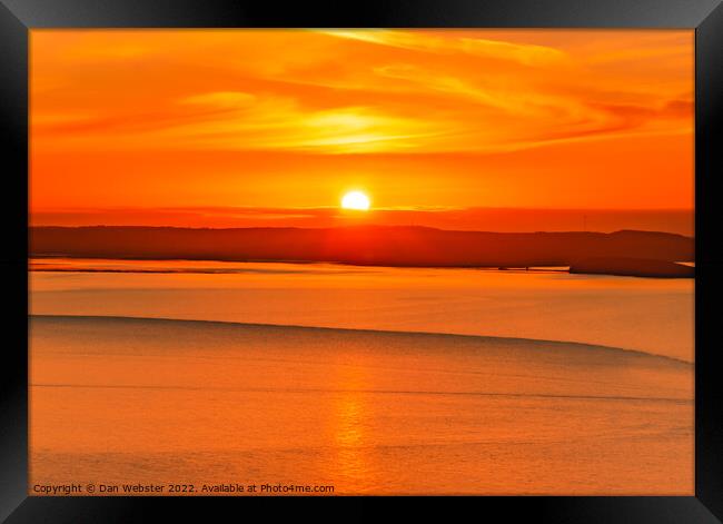Beautiful Sunset at The Great Orme, Llandudno, Wales  Framed Print by Dan Webster