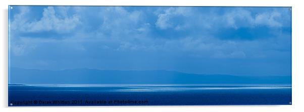 Blue Seascape Acrylic by Derek Whitton