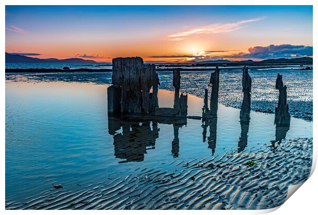 Ardrossan Sunset Print by Valerie Paterson