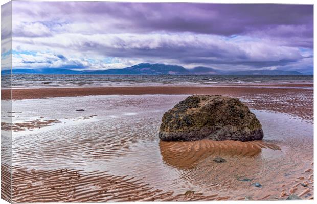 North Shore Ardrossan Canvas Print by Valerie Paterson