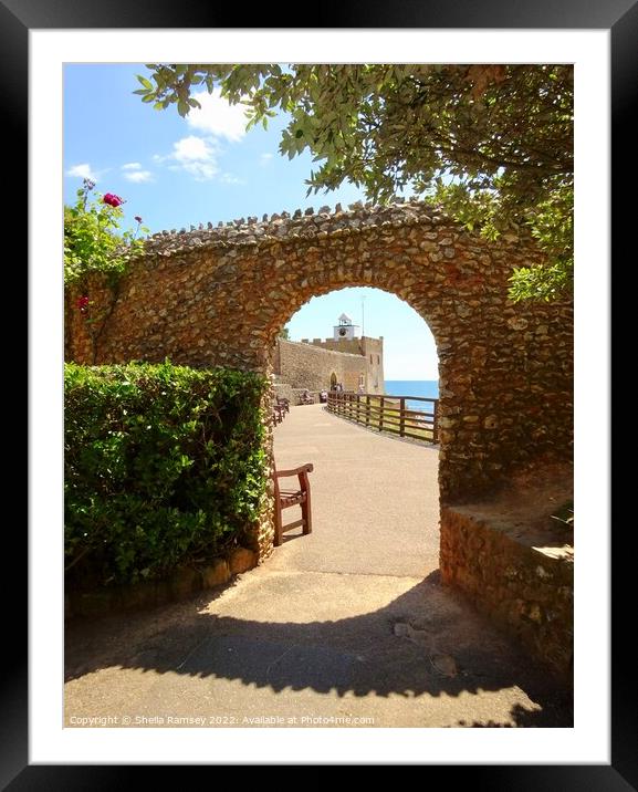 Through the Archway Framed Mounted Print by Sheila Ramsey