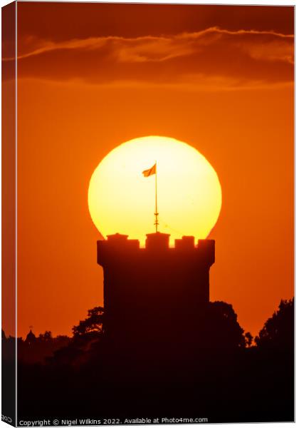 Guy's Tower Sunset Canvas Print by Nigel Wilkins