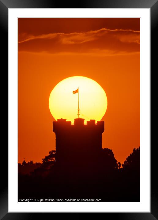 Guy's Tower Sunset Framed Mounted Print by Nigel Wilkins