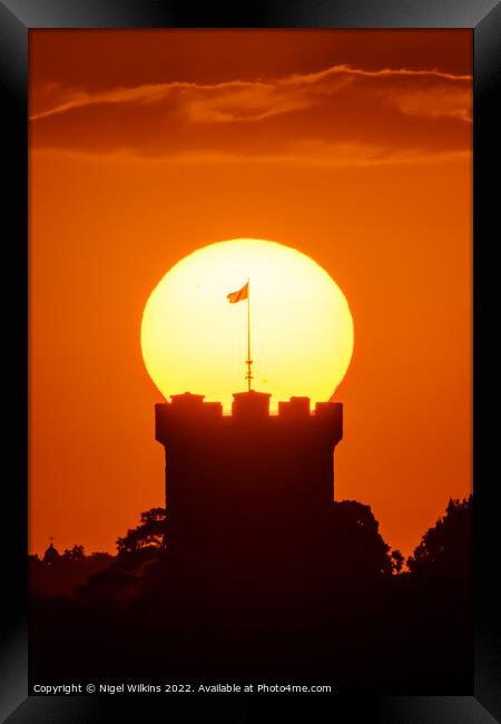 Guy's Tower Sunset Framed Print by Nigel Wilkins