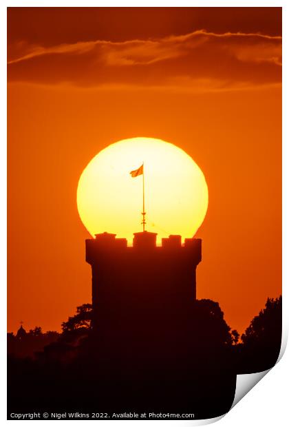 Guy's Tower Sunset Print by Nigel Wilkins