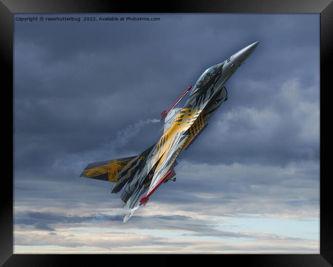 F-16 XTM X-Tiger Framed Print by rawshutterbug 