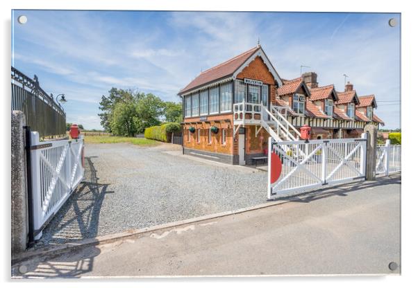 Wolferton signal box Acrylic by Jason Wells