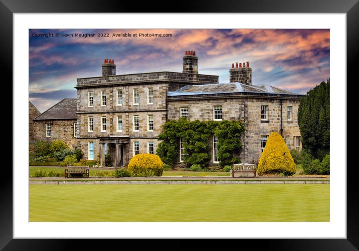 Timeless Elegance at Hexham House Framed Mounted Print by Kevin Maughan