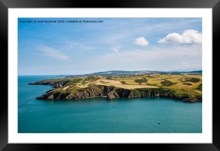 Anglesey Coast from Porth Wen Framed Mounted Print by Pearl Bucknall