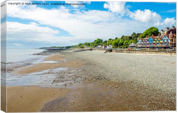 The Seafront at Penarth in May   Canvas Print by Nick Jenkins