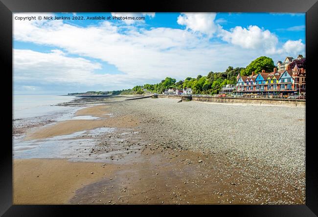The Seafront at Penarth in May   Framed Print by Nick Jenkins