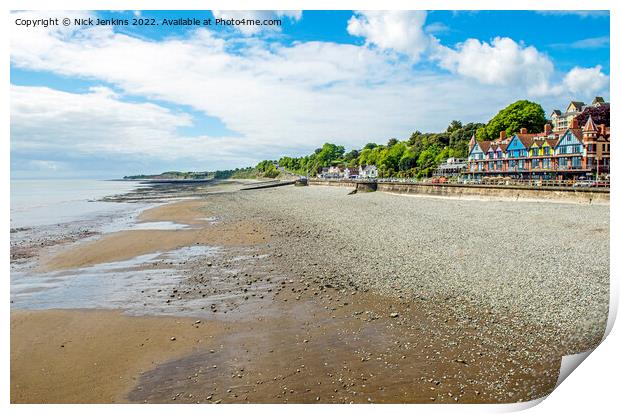 The Seafront at Penarth in May   Print by Nick Jenkins