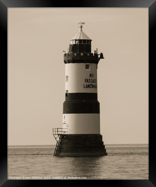 Penmon Point Lighthouse Anglesey, Wales  Framed Print by Dan Webster