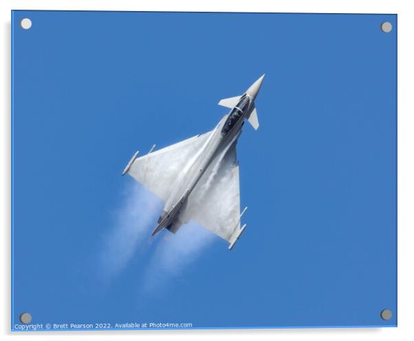 Eurofighter Typhoon Acrylic by Brett Pearson