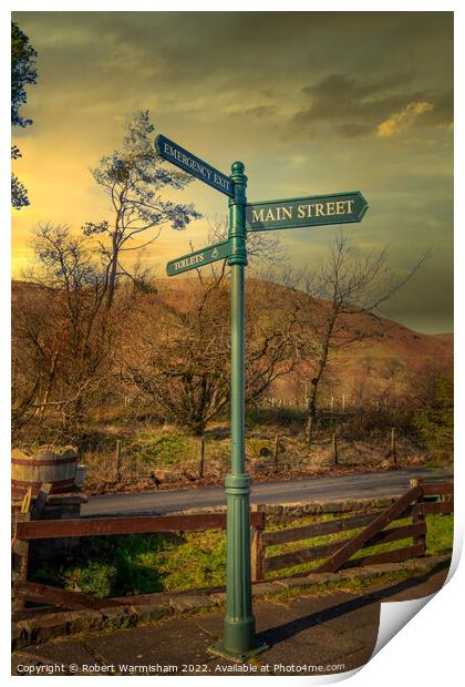 Sunset Directions Print by RJW Images