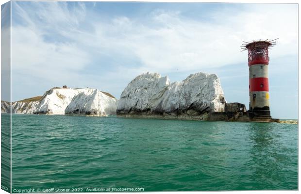 The Needles From The Sea Canvas Print by Geoff Stoner