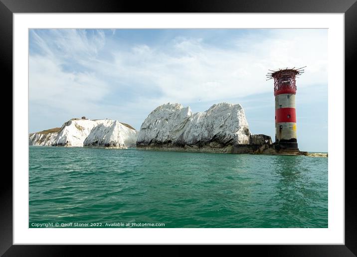 The Needles From The Sea Framed Mounted Print by Geoff Stoner