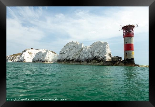 The Needles From The Sea Framed Print by Geoff Stoner