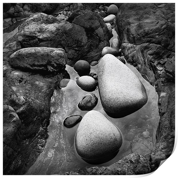 CORNISH ROCK POOL Print by Anthony R Dudley (LRPS)