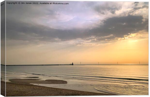 Summer morning over the North Sea Canvas Print by Jim Jones