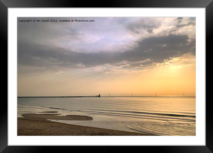 Summer morning over the North Sea Framed Mounted Print by Jim Jones