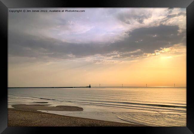Summer morning over the North Sea Framed Print by Jim Jones