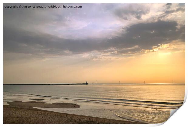 Summer morning over the North Sea Print by Jim Jones