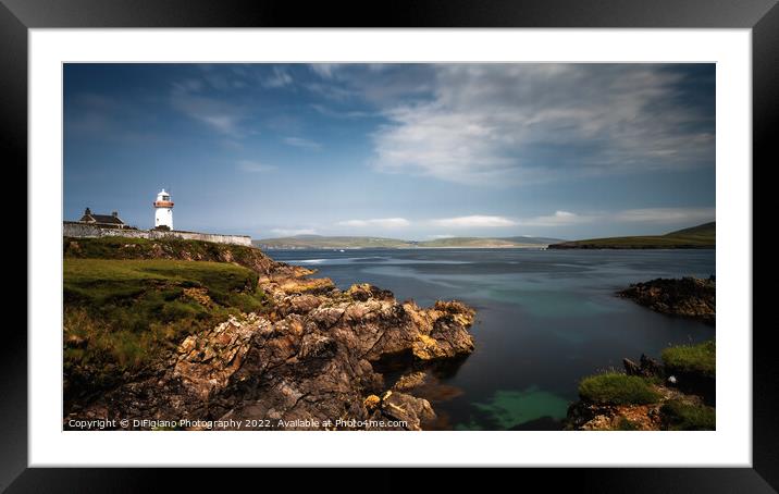 Ballycastle Lighthouse Framed Mounted Print by DiFigiano Photography