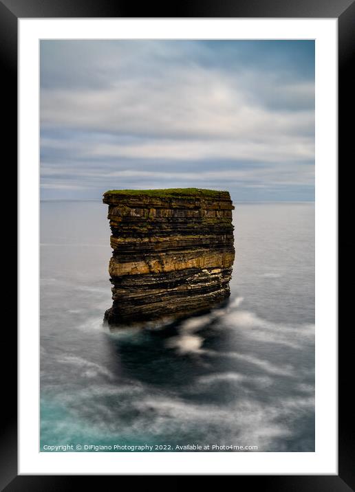 Downpatrick Head Framed Mounted Print by DiFigiano Photography