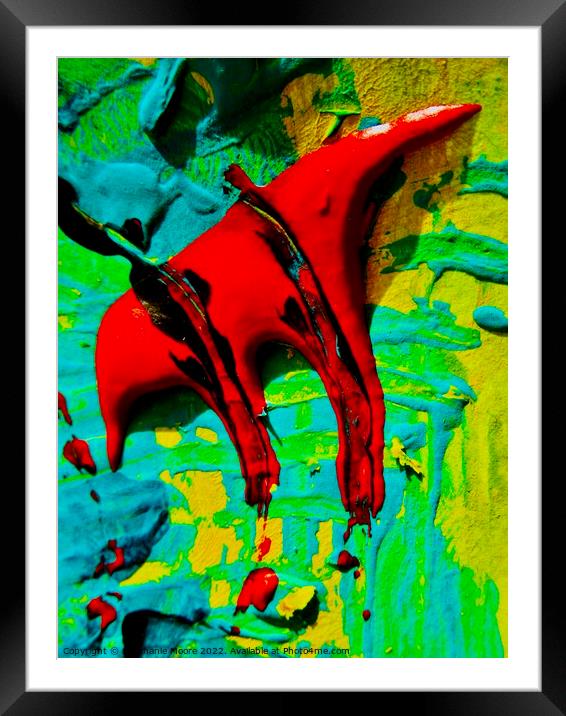 Abstract 299 Framed Mounted Print by Stephanie Moore