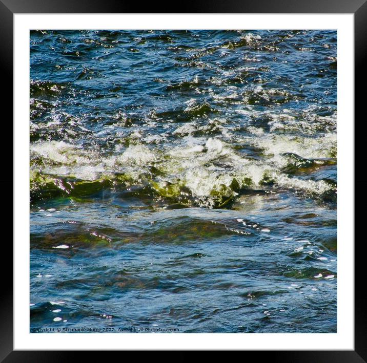 Rapids in the Rideau River Framed Mounted Print by Stephanie Moore