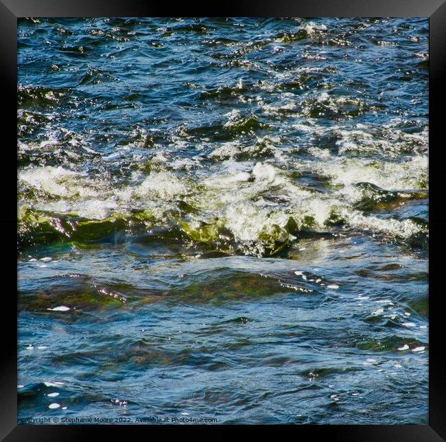 Rapids in the Rideau River Framed Print by Stephanie Moore