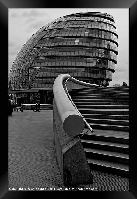 Cityhall London Framed Print by Dawn O'Connor