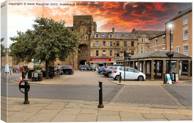 A Snapshot of History in Hexham Canvas Print by Kevin Maughan