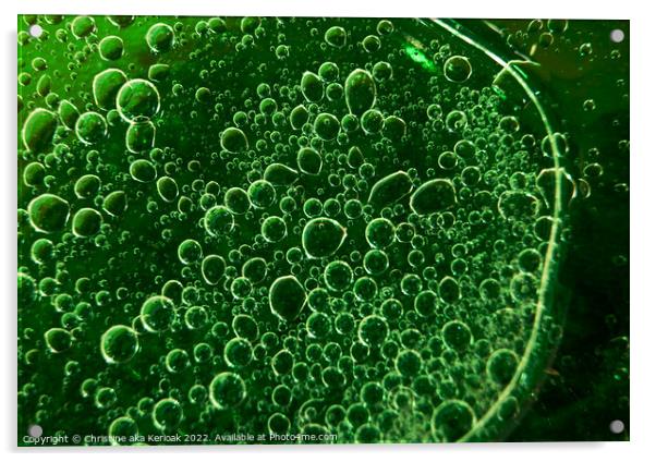 Myriad of Bubbles Acrylic by Christine Kerioak