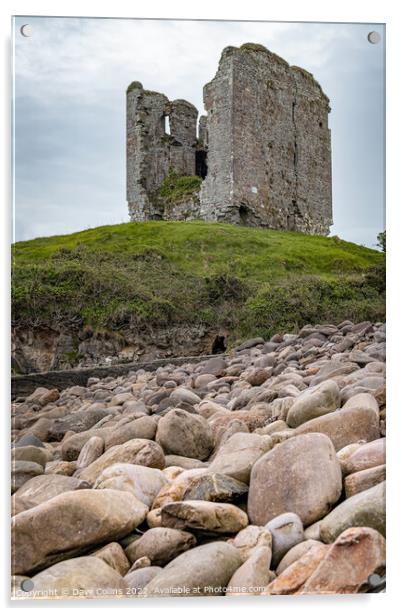 The remains of Minard Castle, County Kerry, Ireland Acrylic by Dave Collins