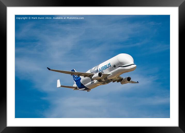 Airbus Buluga Aircraft Framed Mounted Print by Mark Dunn