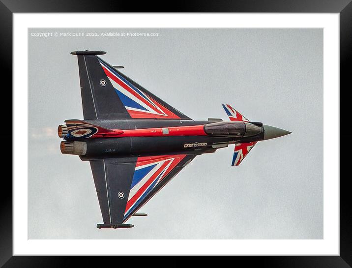 RAF Typhoon Aircraft Framed Mounted Print by Mark Dunn