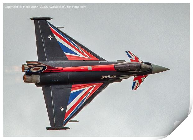 RAF Typhoon Aircraft Print by Mark Dunn