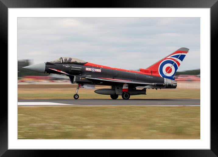 RAF Typhoon Blackjack ZJ914 Framed Mounted Print by J Biggadike