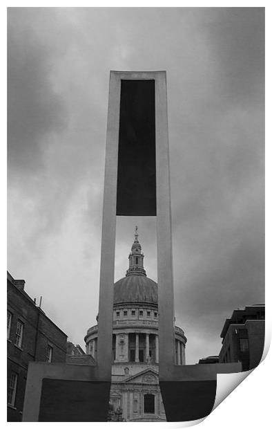 St Pauls Cathedral Print by David French