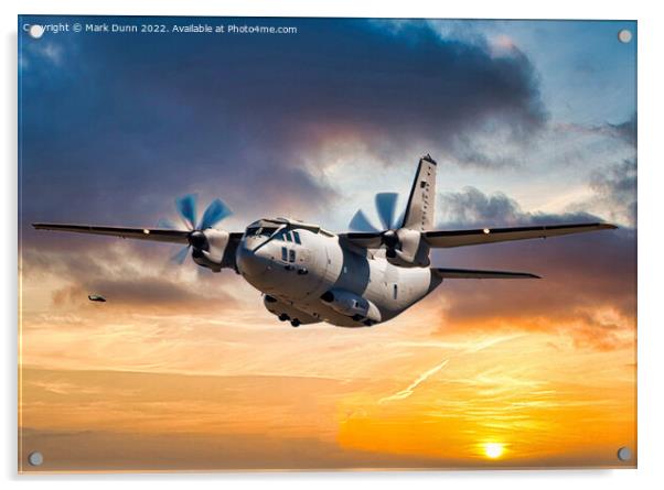 C130 Hercules Aircraft (Artistic Image) Acrylic by Mark Dunn