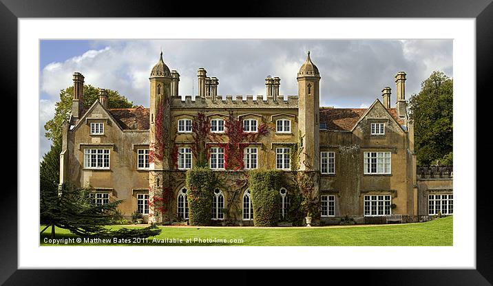 Marwell Hall Framed Mounted Print by Matthew Bates