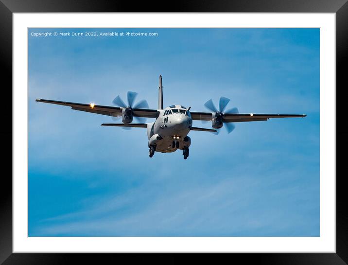 C130 Hercules Aircraft in level flight Framed Mounted Print by Mark Dunn