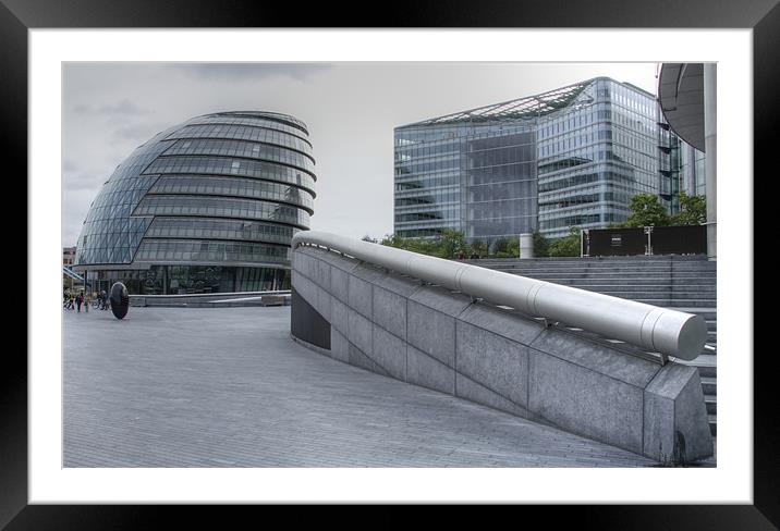 City Hall London GLA Framed Mounted Print by David French