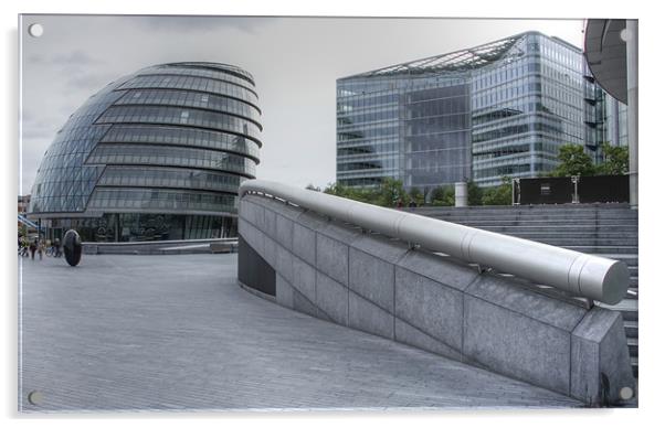 City Hall London GLA Acrylic by David French