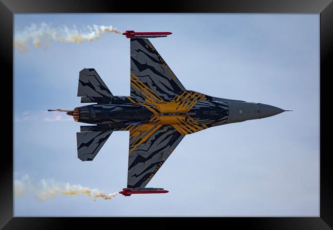 F-16 Fighting Falcon XTM X-Tiger Framed Print by J Biggadike