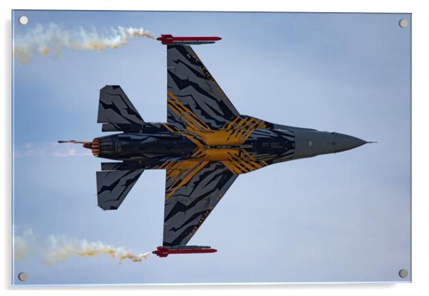 F-16 Fighting Falcon XTM X-Tiger Acrylic by J Biggadike